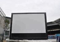 pantalla de cine al aire libre inflable del proyector de 0,55 milímetros, pantalla de proyector inflable enorme