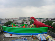 Parques inflables del agua del tema colorido del dinosaurio para la piscina y el lago