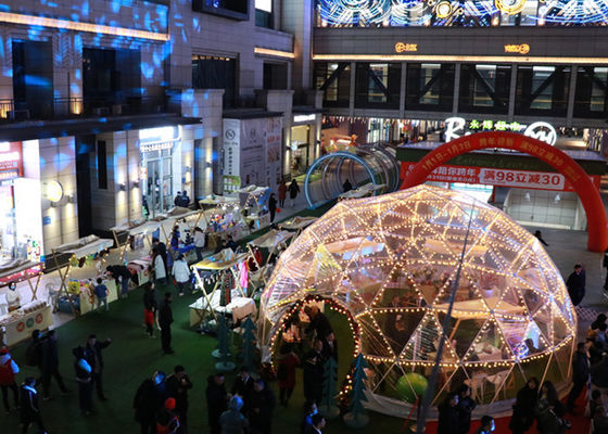 tienda inflable clara de la burbuja de la media bóveda del diámetro de los 9m para el partido