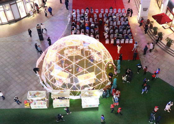 tienda inflable clara de la burbuja de la media bóveda del diámetro de los 9m para el partido