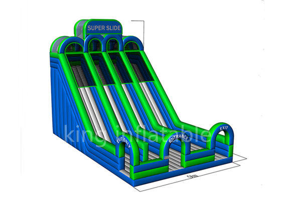 juego inflable de los deportes del tobogán acuático del alto parque comercial de 0.55m m