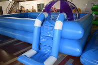 Los niños van de fiesta la piscina inflable de encargo con la escalera y la parte inferior de impresión a todo color