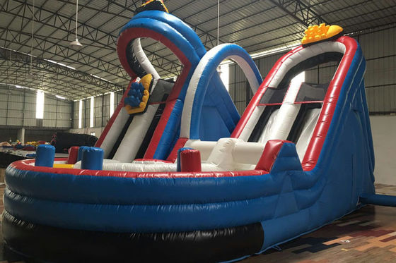Diapositiva inflable de la montaña rusa del juego de los niños, diapositiva inflable del parque de Amusemet