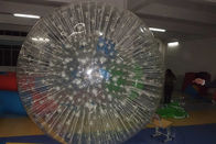 bola transparente inflable de encargo del PVC Zorb del diámetro de 3M para los deportes al aire libre