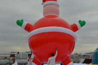 Globos inflables gigantes de encargo del helio de la Navidad para hacia fuera la publicidad de la puerta