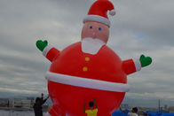 Globos inflables gigantes de encargo del helio de la Navidad para hacia fuera la publicidad de la puerta