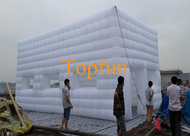tienda inflable del acontecimiento de la tela de los 8M/casa inflable blanca del cubo para los acontecimientos al aire libre