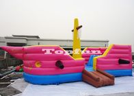 Despedida de salto inflable del castillo/del corsario de la forma del barco alrededor para los niños