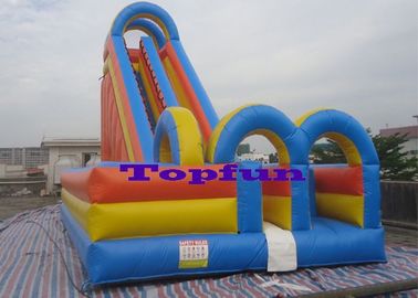 Diversión de desplazamiento mojada y seca de la playa al aire libre inflable enorme del tobogán acuático