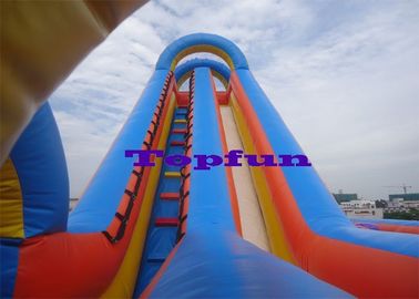 Diversión de desplazamiento mojada y seca de la playa al aire libre inflable enorme del tobogán acuático