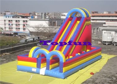 Diapositiva inflable cuadrada de gran tamaño de la diversión de la publicidad de la alameda de la diapositiva