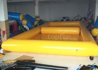 PVC inflable al aire libre cuadrado amarillo de las piscinas de agua para la bola que camina del agua