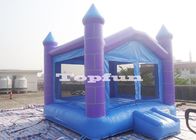 castillo de salto inflable púrpura/azul de 15feet con el tejado y el puré Windows