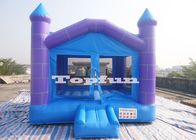castillo de salto inflable púrpura/azul de 15feet con el tejado y el puré Windows