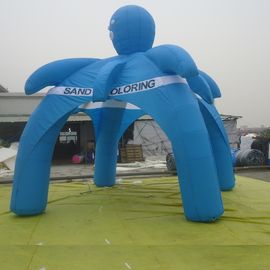 Forma inflable de la araña de la tienda de la bóveda azul para Exhibiton/la publicidad