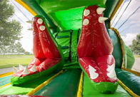 Castillo de salto de la carrera de obstáculos inflable del cocodrilo de los niños