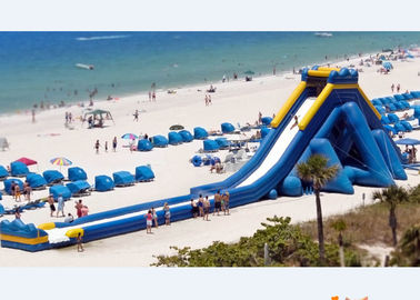 diapositiva más larga inflable del hipopótamo de los 53.3m de los juegos largos del tobogán acuático para la playa