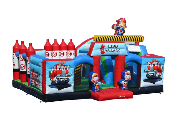 Costura doble de la raza inflable de la carrera de obstáculos para las actividades al aire libre