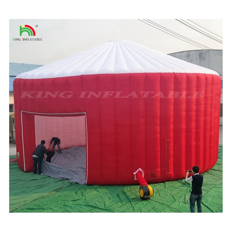 Tienda inflada Inmueva inalámbrica para exteriores Almacén inflable grande durable Tienda de eventos con cúpula de aire
