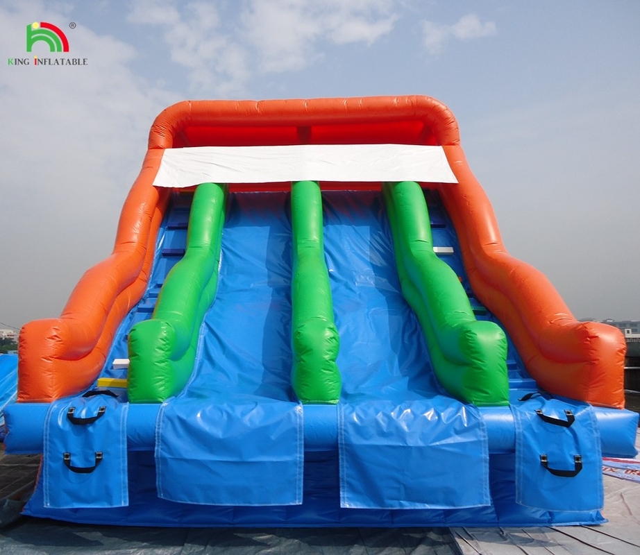 Piscina de agua inflable Rojo doble deslizamiento cerrado Niños Casa de salto Comercial Piscina de agua cerrada