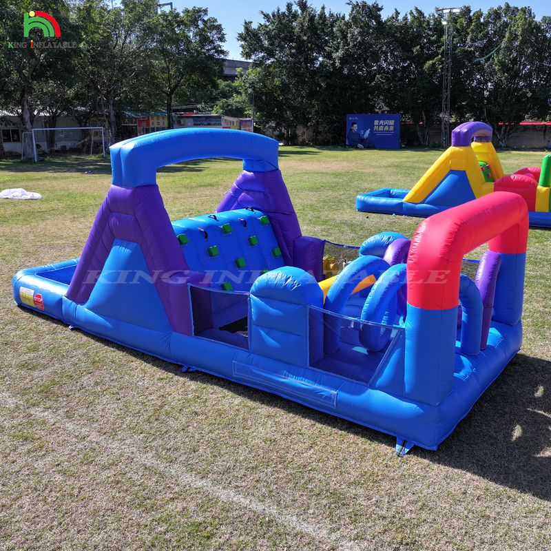 Commercial al aire libre Inflable Bouncer Combo Bounce House Niños Fiesta Castillo Rebordante Con Slide Ball Pit Escalada Blower de obstáculos