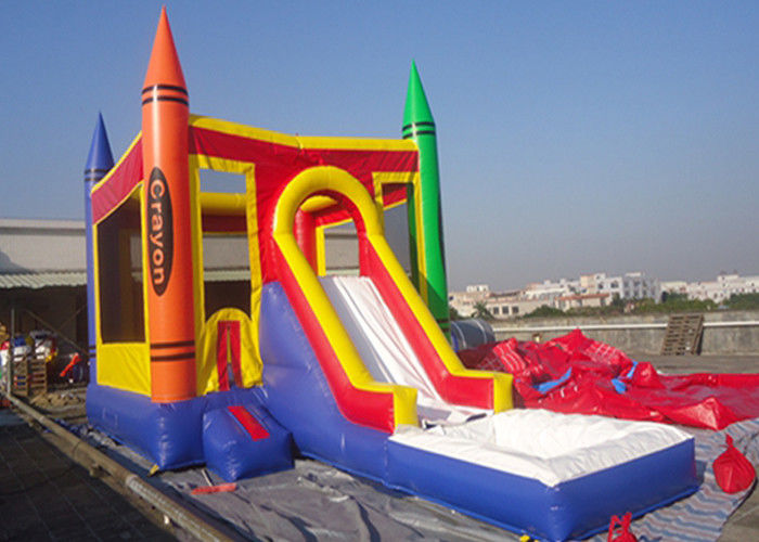 Tipo castillo de salto inflable del castillo de la lona del PVC con el castillo inflable de la gorila de la diapositiva