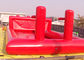 Airtight Red Tennis Court Shape Inflatable Sports Games With 4 Basket Hoops