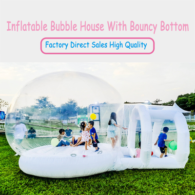 Tenda de casa de burbujas inflable de balón comercial de alta calidad con fondo rebotante para Patty